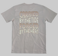 Back print of the Carried by the Tide Classic Tee in Bone. 